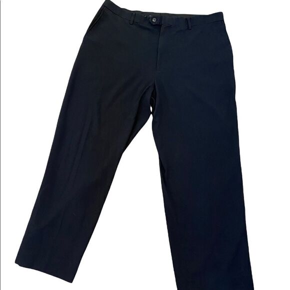 MENS ENRO Premiere Black Straight Leg Dress Pant Trouser 38/30 - Picture 1 of 8